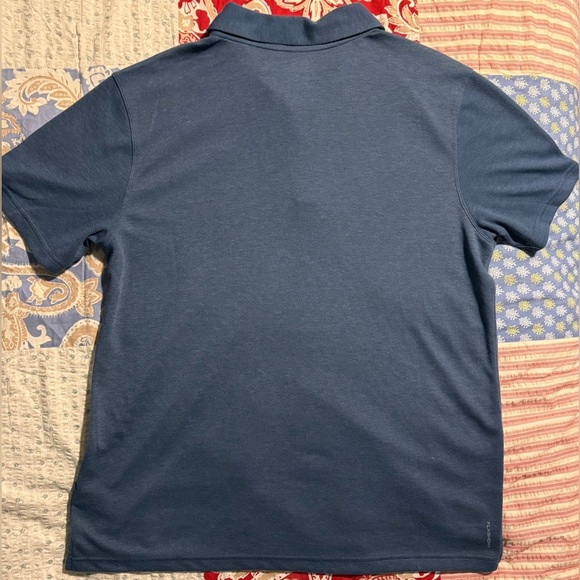 The North Face FlashDry Polo Shirt Men’s XL Blue Performance Short Sleeve - Picture 6 of 13